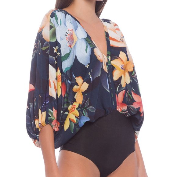 FARM Rio Other - Anthropologie Farm Rio Summer Flower Bodysuit